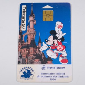 Télécarte 50 Disneyland Paris Sommet des Enfants 1996 (01)